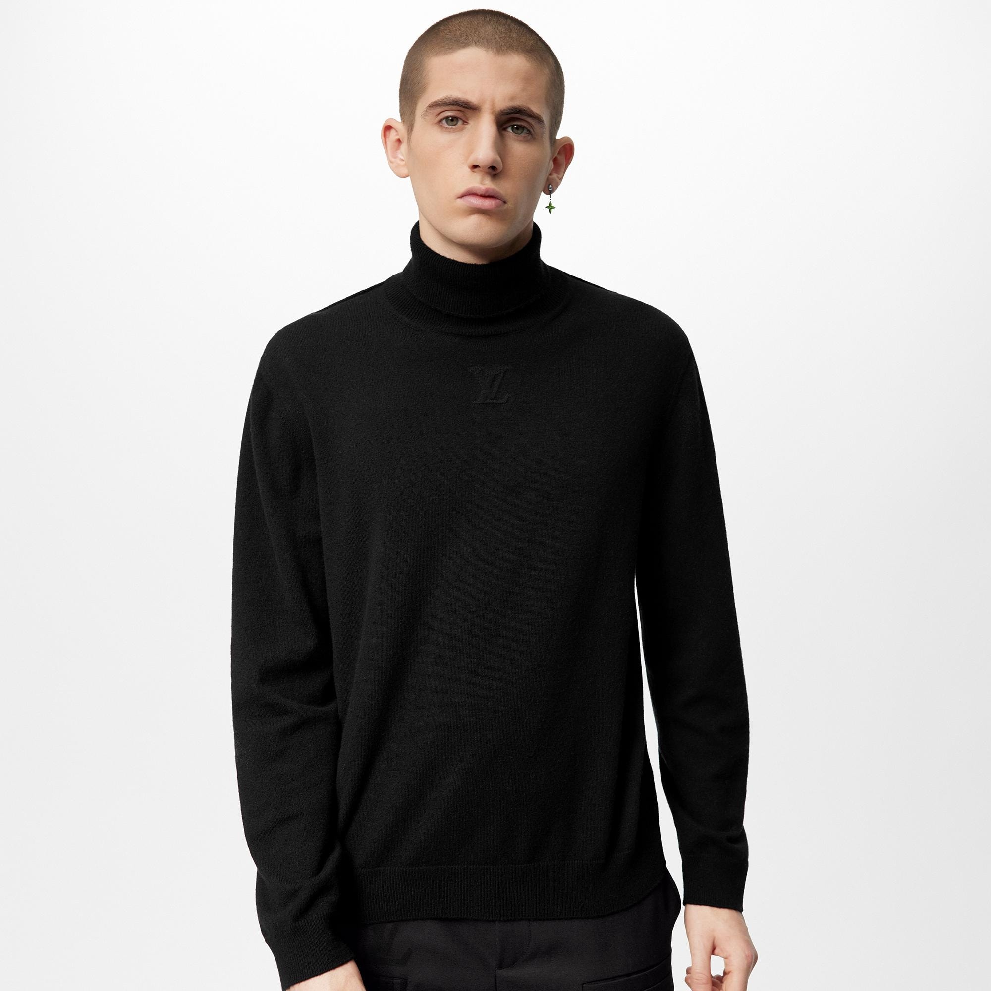 LVSE LV Embossed Turtle Neck - 3