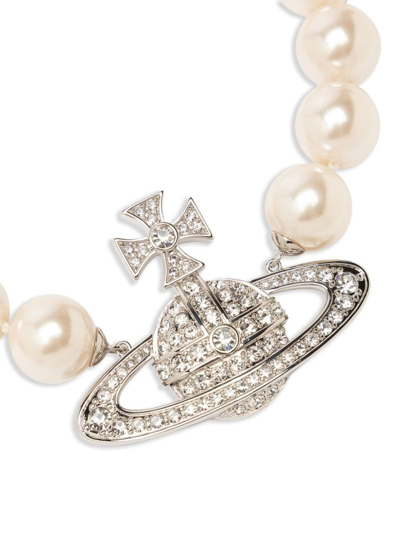 Vivienne Westwood Orb-pendant faux-pearl necklace outlook