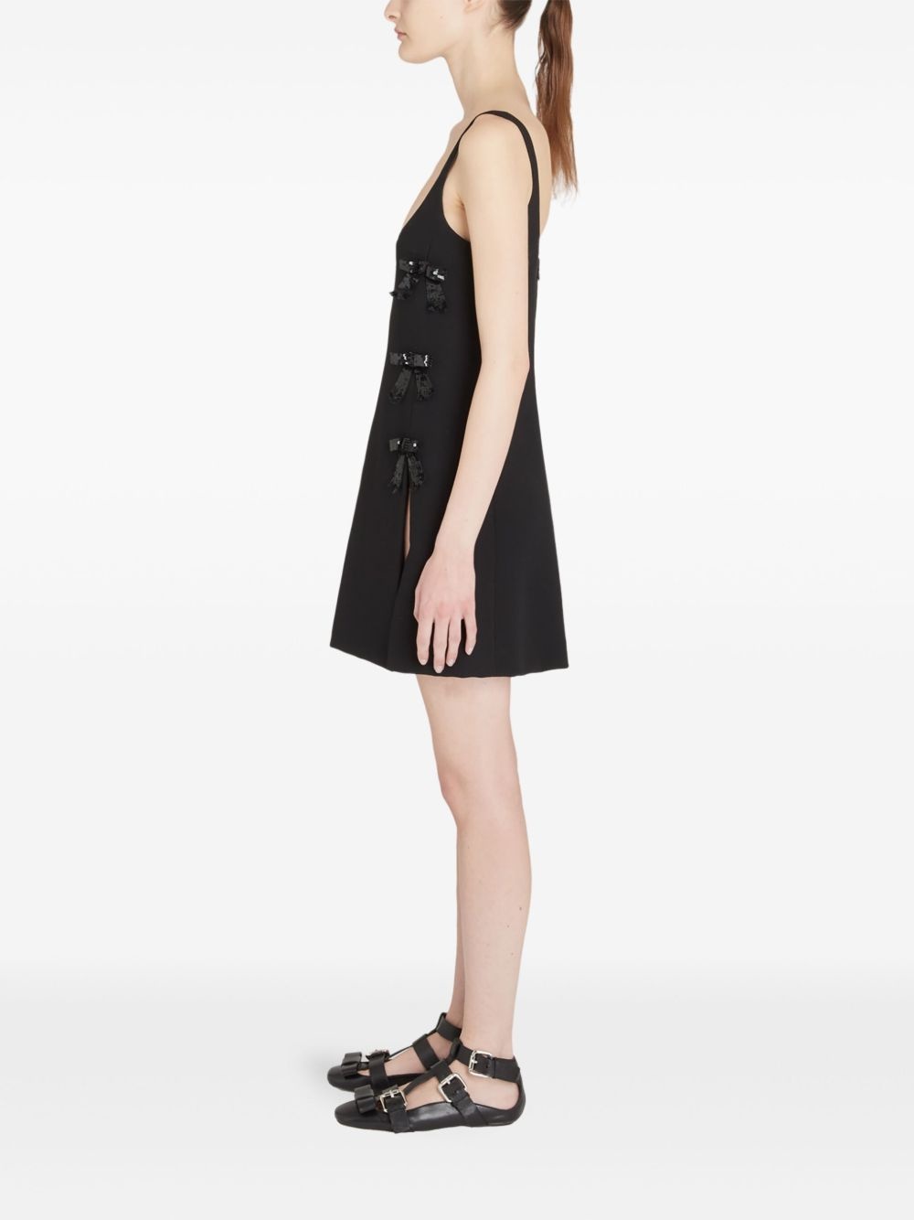 bow detailing short dress - 3