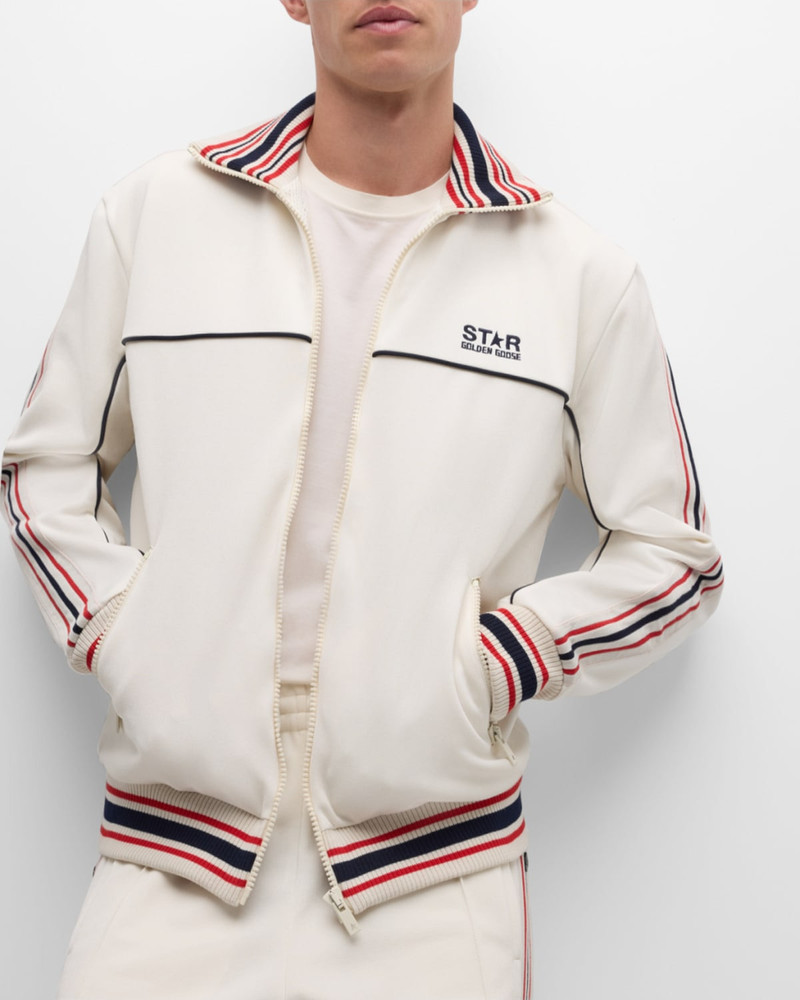 Men's Zipped Patchwork Track Jacket 7