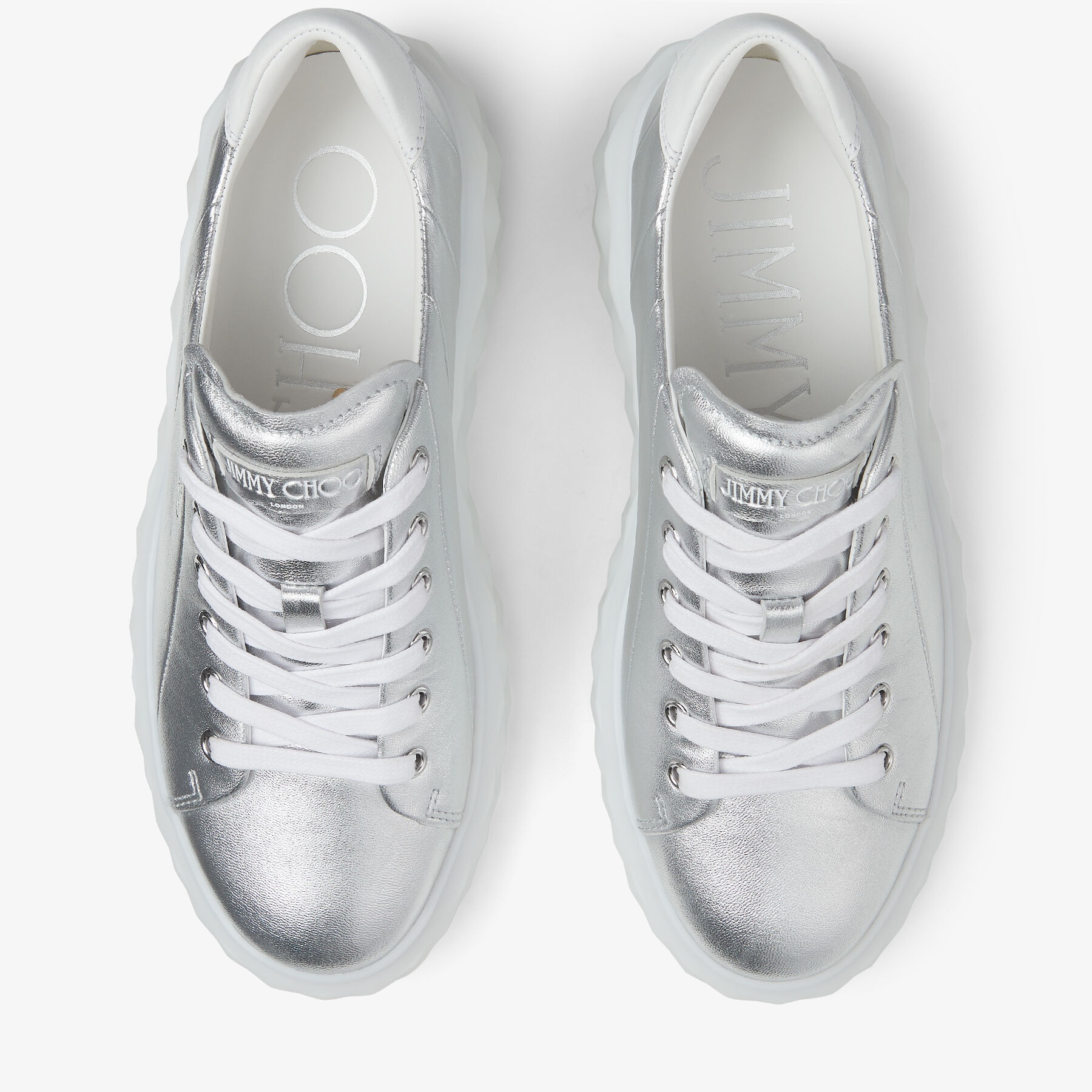 Diamond Light Maxi/f
Metallic Nappa Low-Top Trainers with Platform Sole - 5