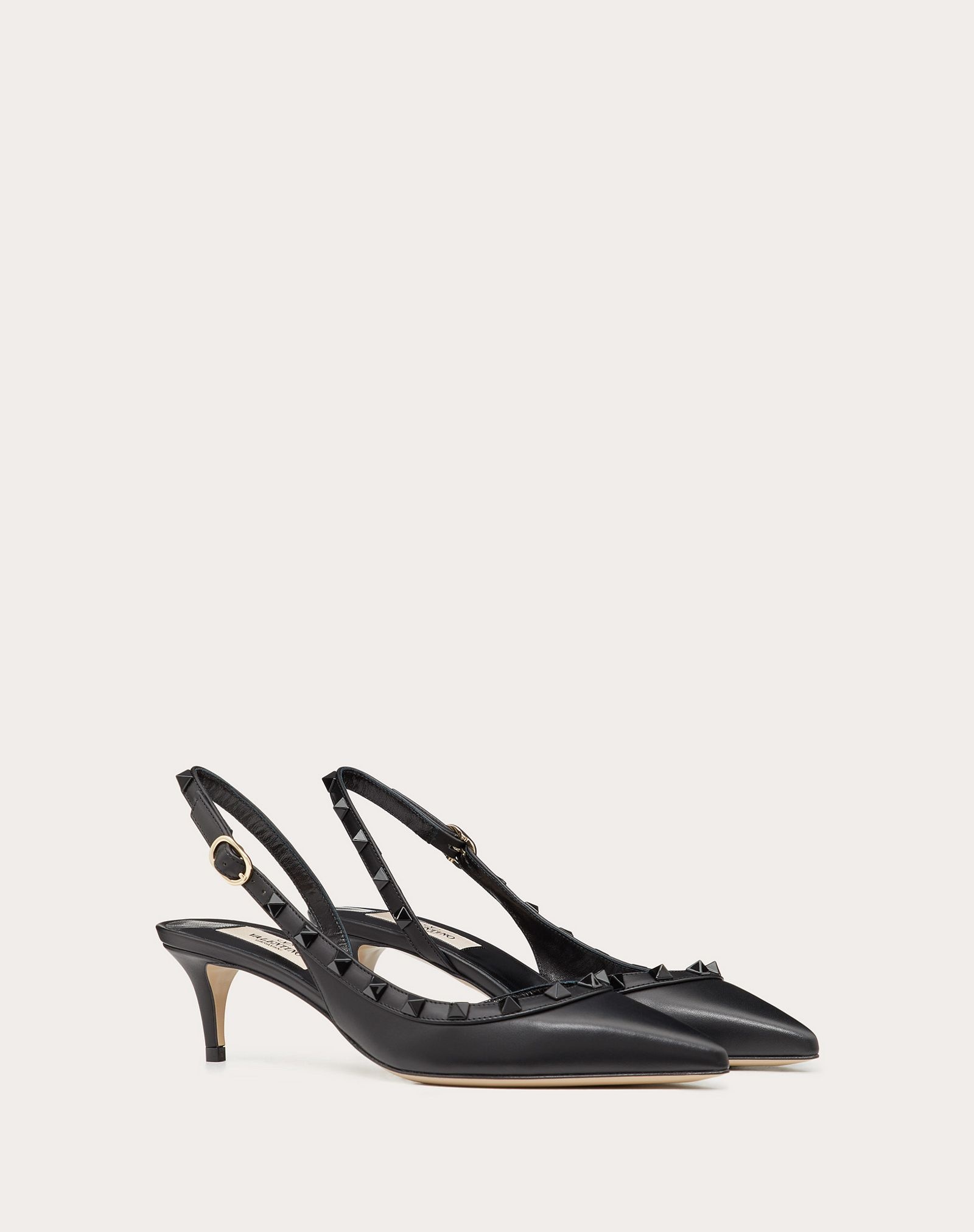 Rockstud Calfskin Leather Slingback Pump 50 mm - 2