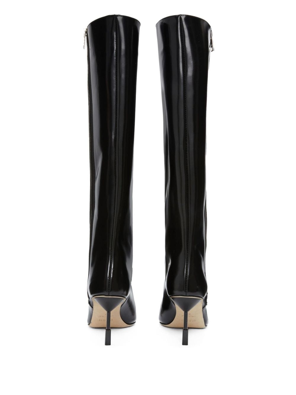 pointed-toe leather boots - 3