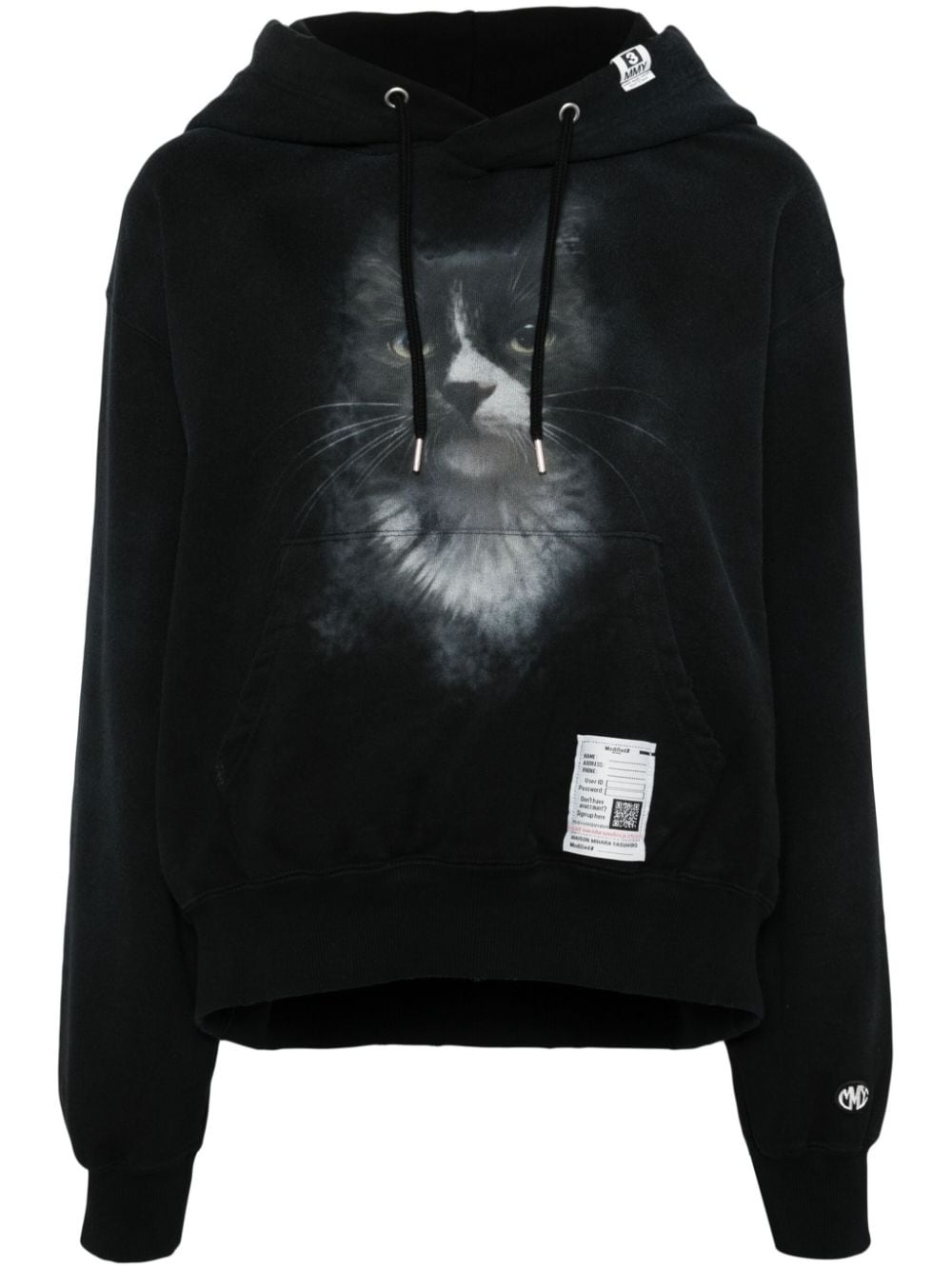 cat-print cotton sweatshirt - 1