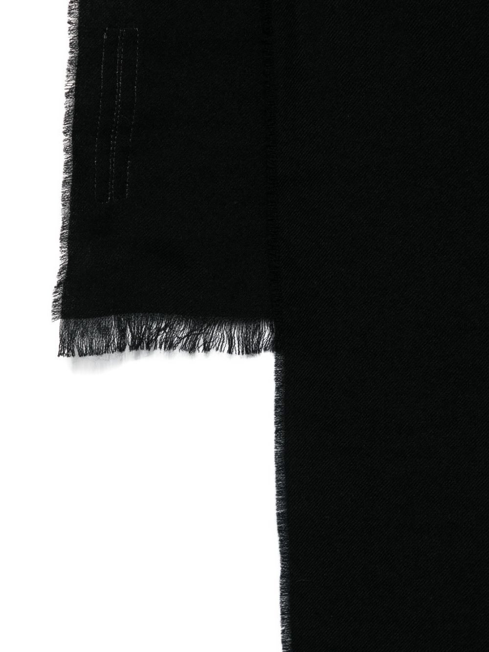 frayed wool scarf - 2
