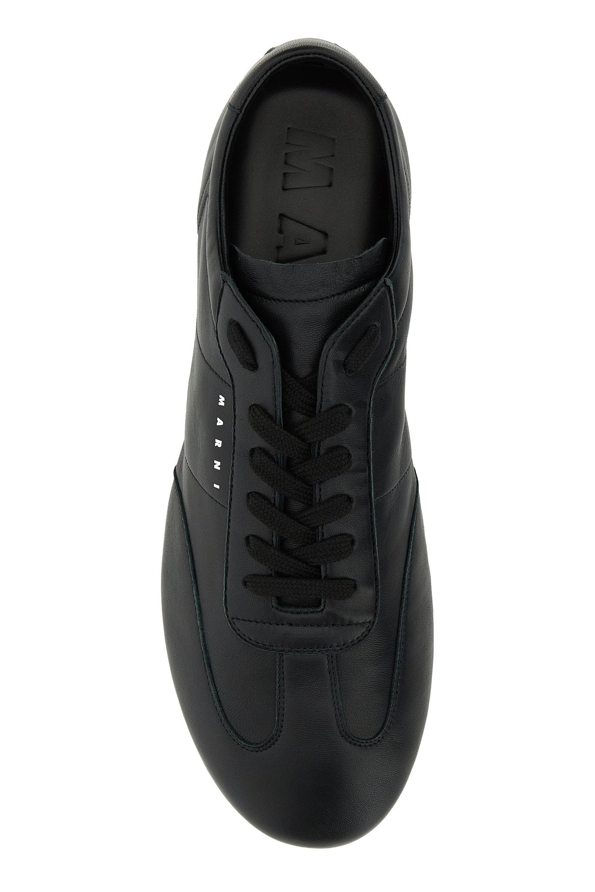 Black leather sneakers - 4