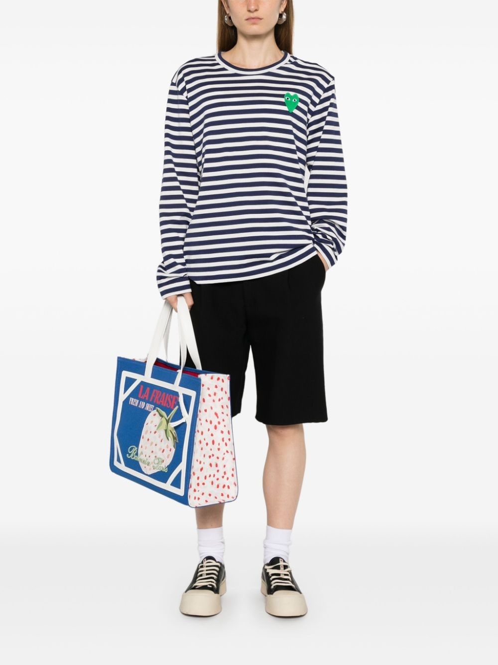 heart-patch T-shirt - 2