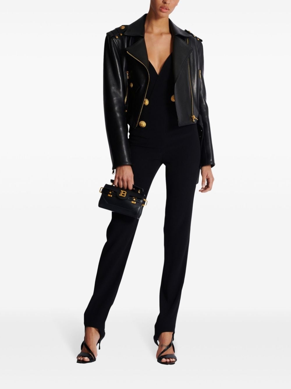 halterneck crepe jumpsuit - 2