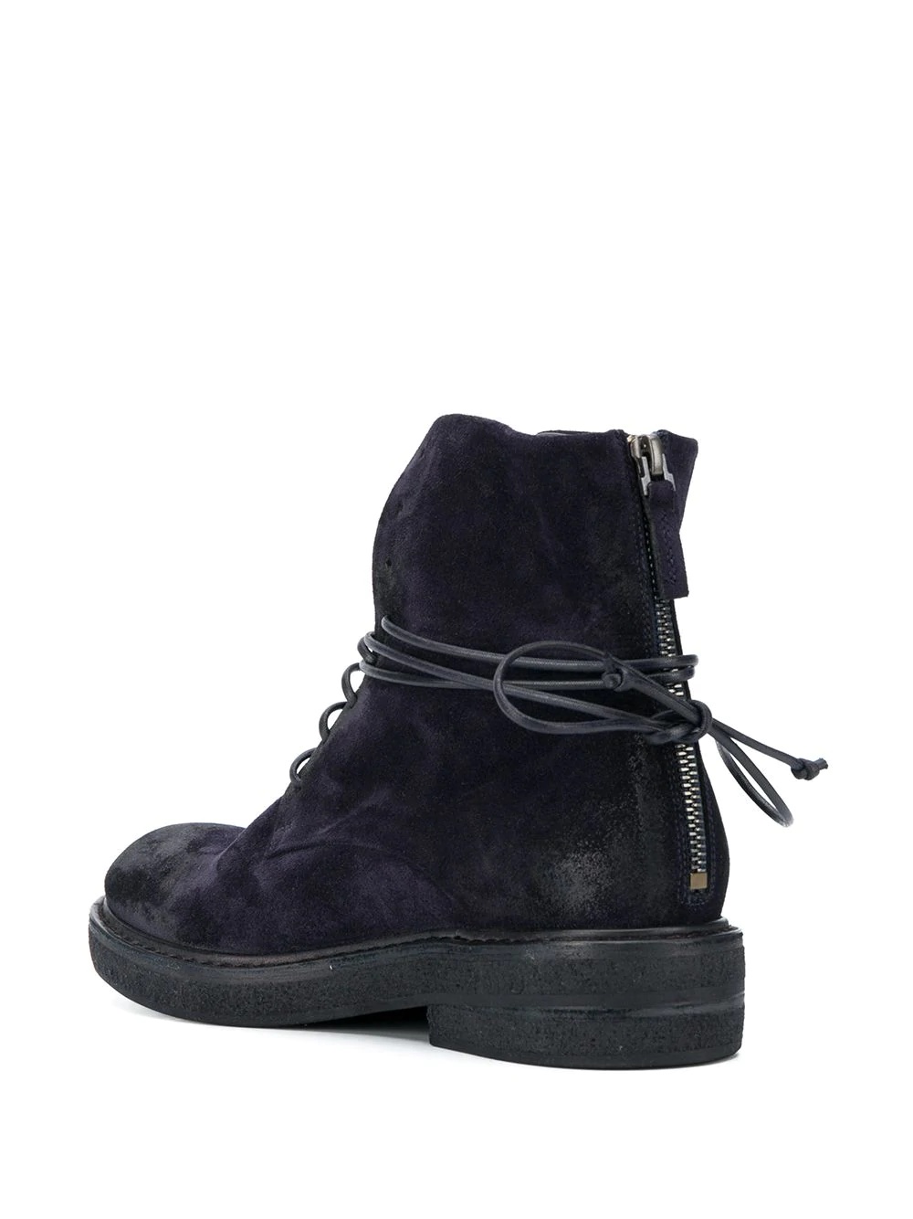 suede ankle boots with lace up detail - 3