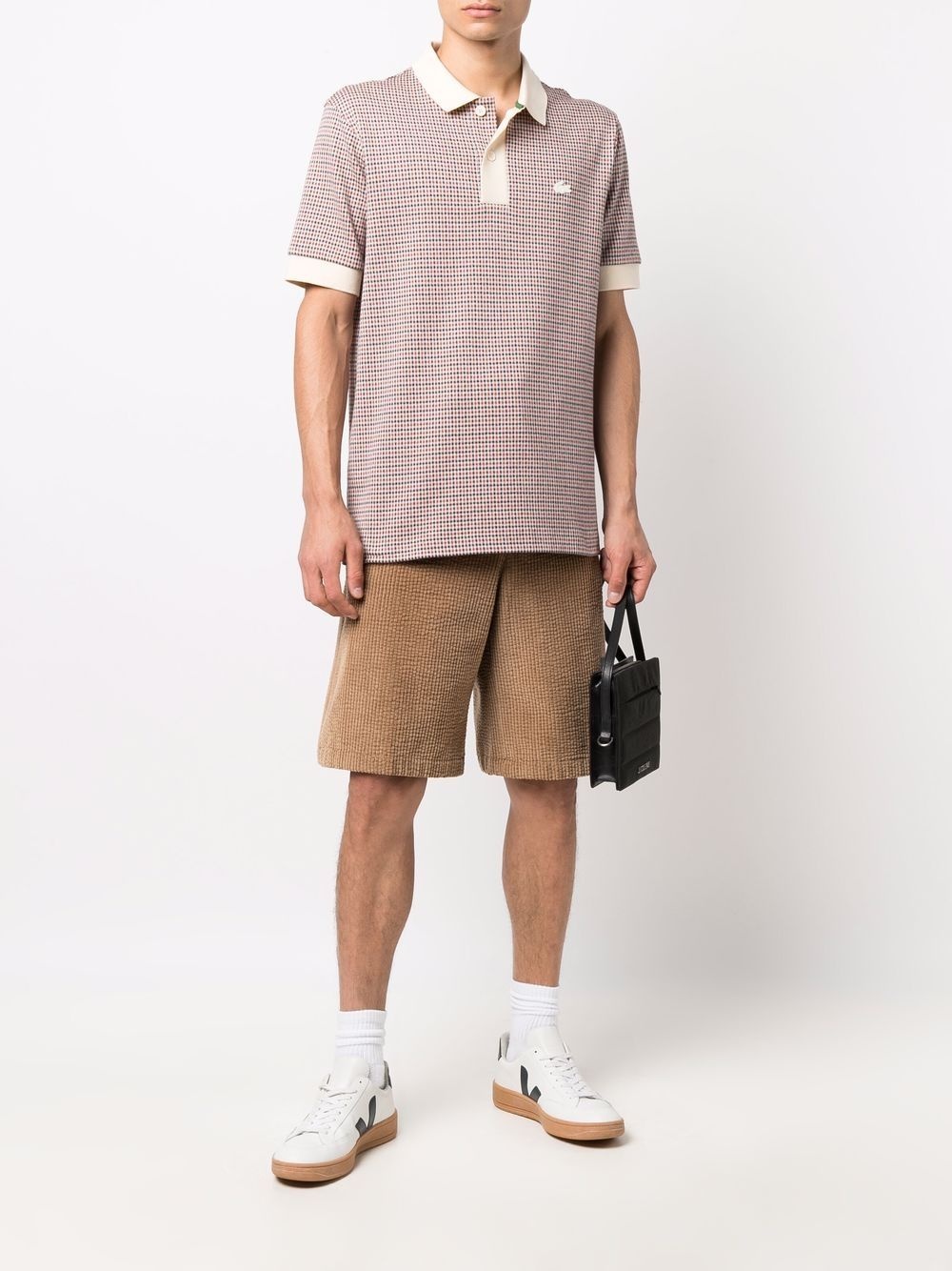 check print polo shirt - 2