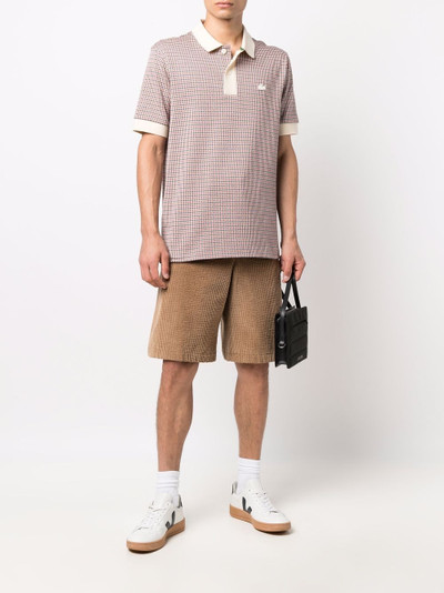 LACOSTE check print polo shirt outlook