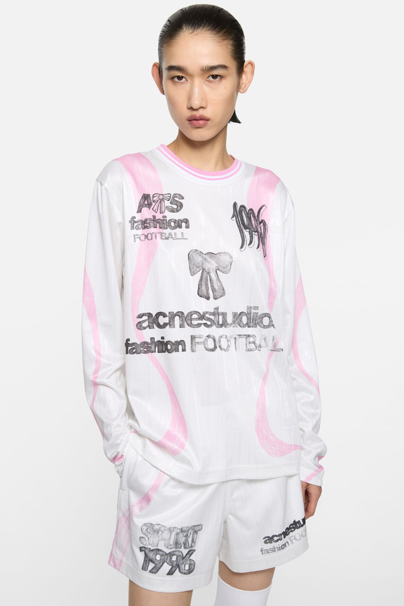 Sports jersey graphic t-shirt - White 4