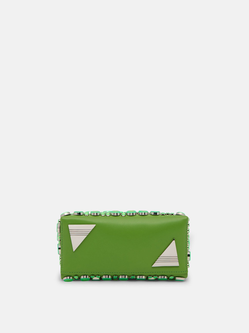 THE ATTICO ''MIDNIGHT'' FLUO GREEN CLUTCH outlook