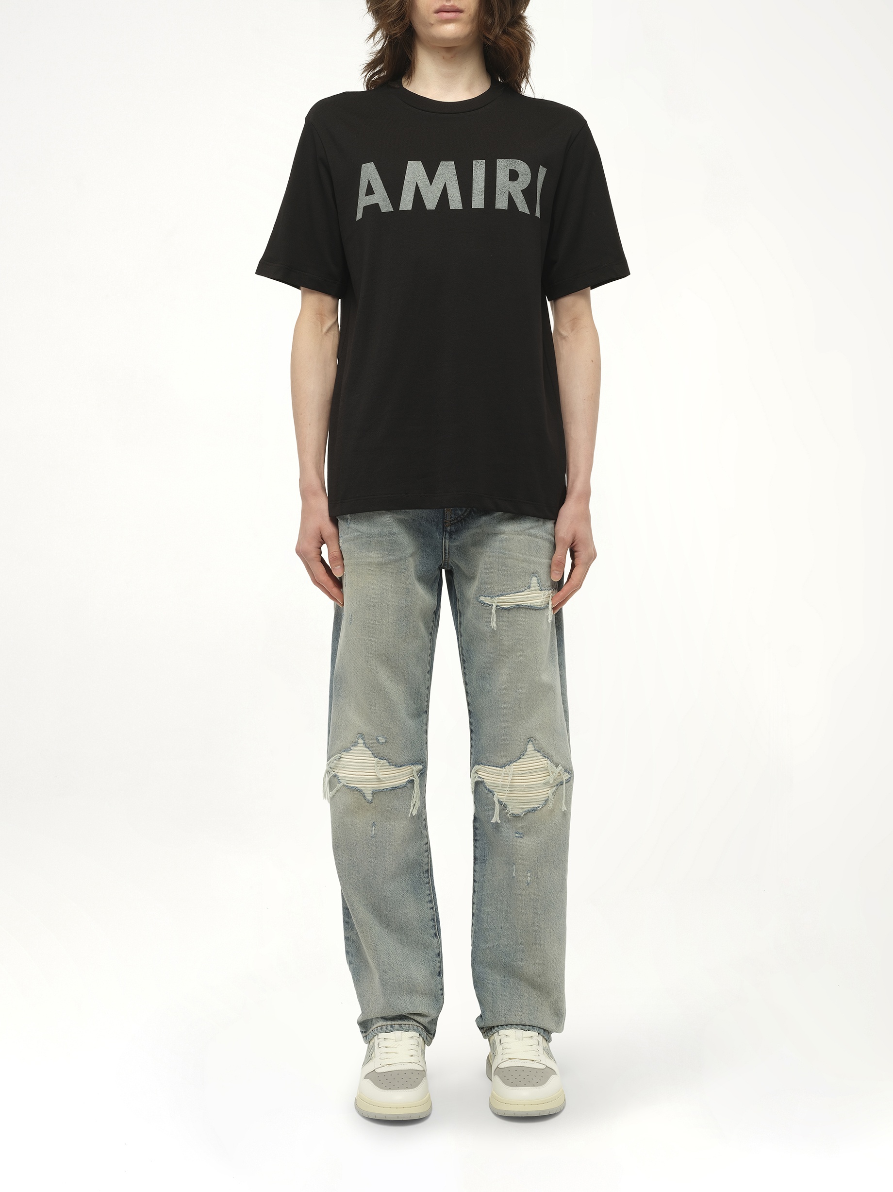 Amiri Stencil T-Shirt in Black - 7