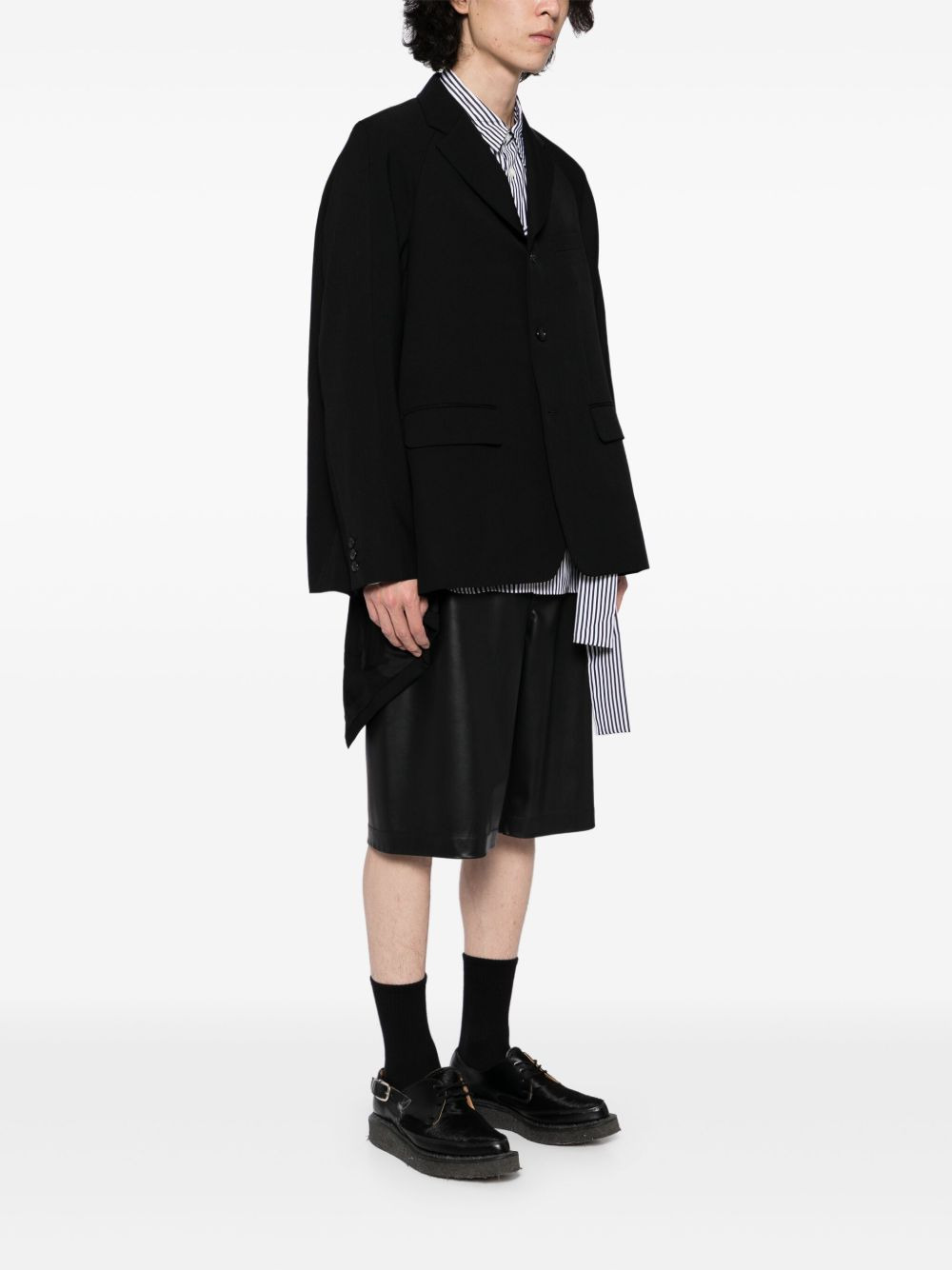 asymmetrical hem blazer - 3