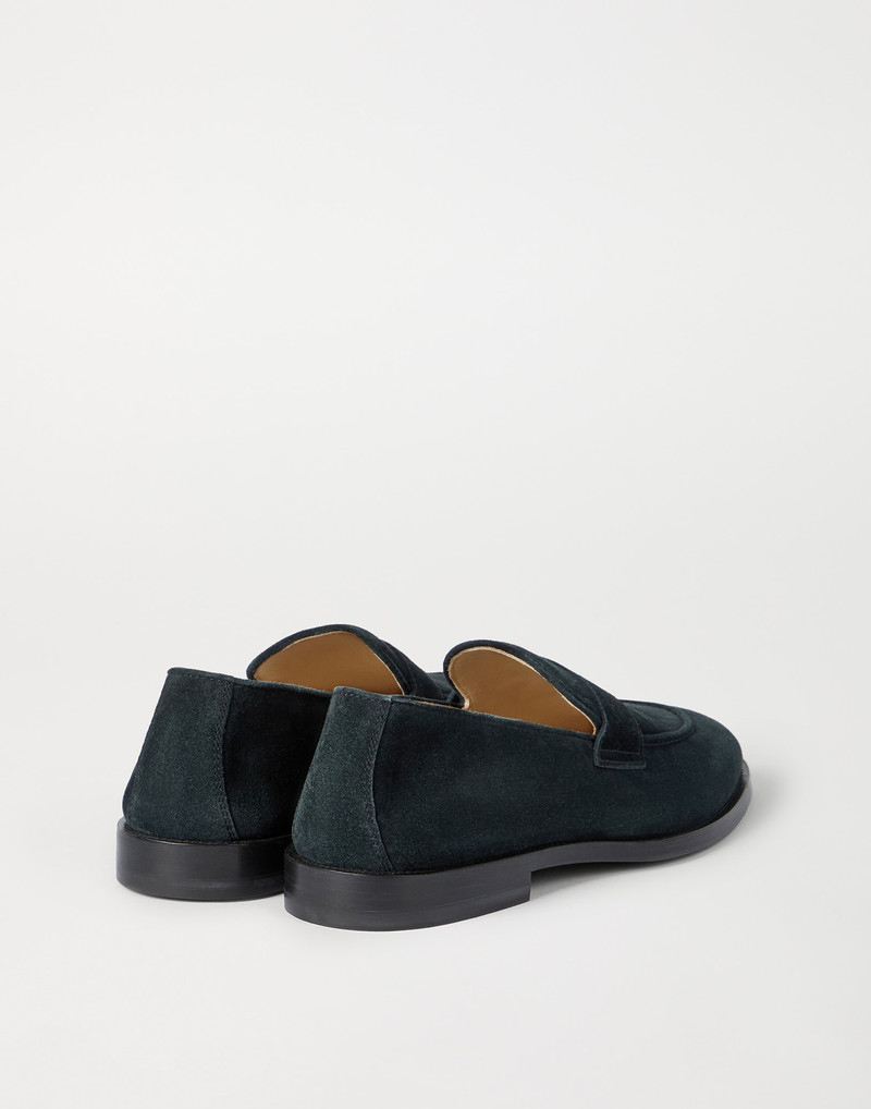 Suede penny loafers 3