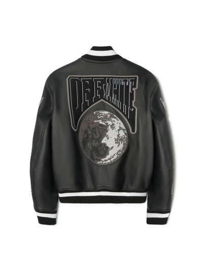 Off-White Moon Leather Varsity Jkt outlook