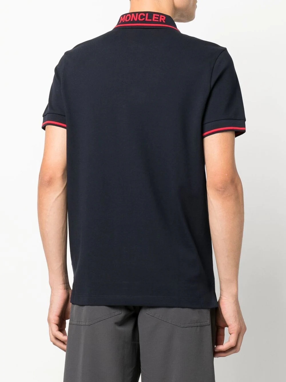 logo-collar short-sleeve polo shirt - 4