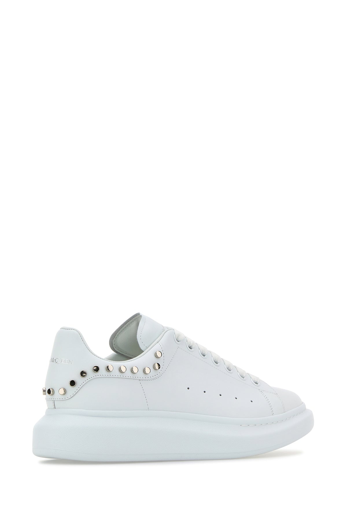 White leather sneakers with white leather heel - 3