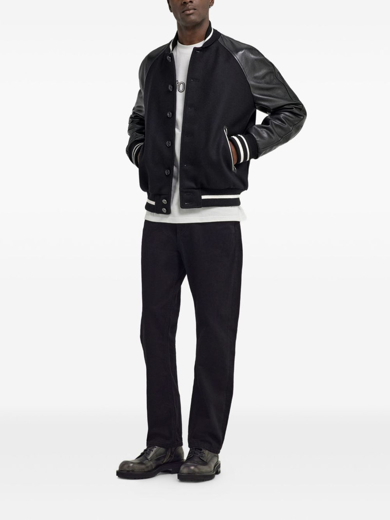 Roberto Cavalli contrast-panel bomber jacket outlook