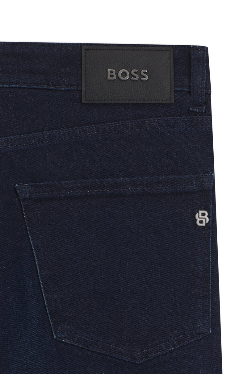DELAWARE SLIM-FIT JEANS IN DARK-BLUE SUPER-SOFT DENIM 6