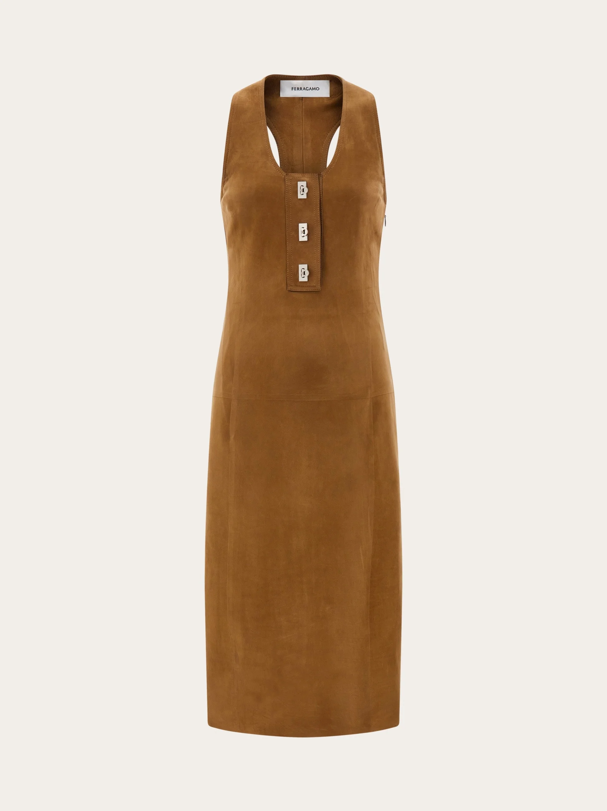 Racer back dress with Hug buckle detail - 1