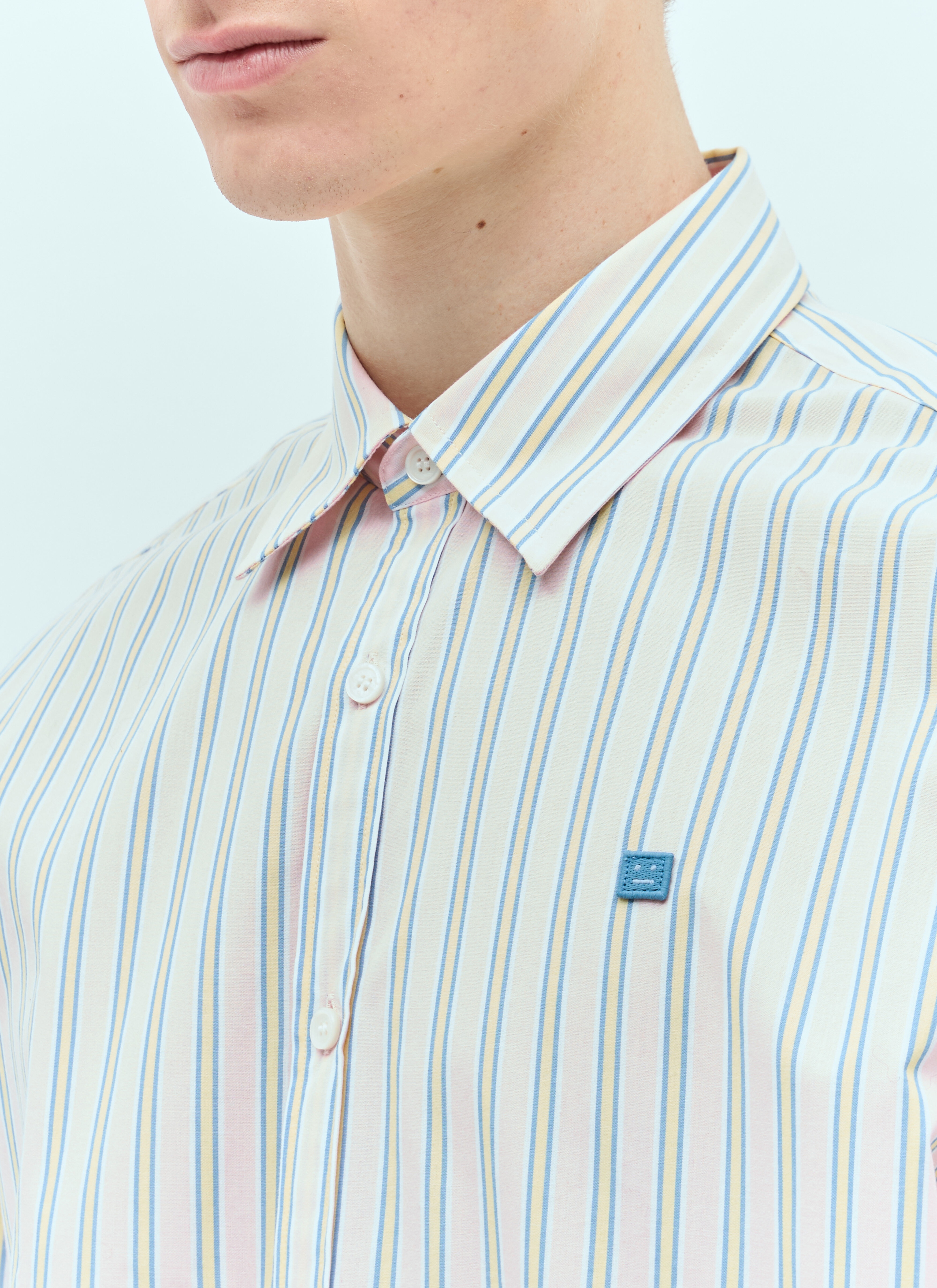 Stripe Button-Up Shirt - 4