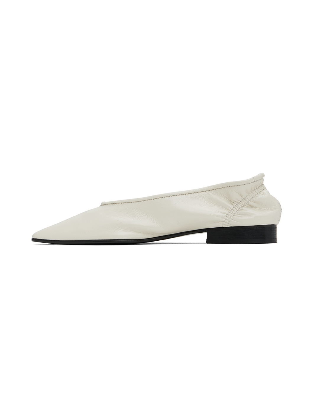 White Carré Loafers - 3