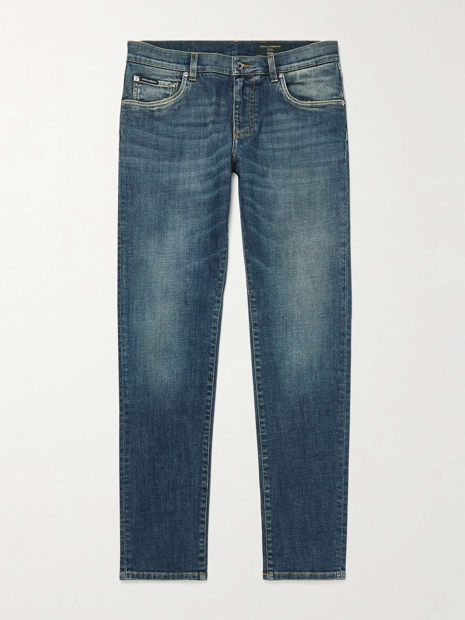 Slim-Fit Stretch-Denim Jeans - 1