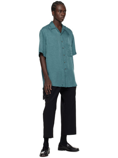 Song for the Mute Blue Oversized Shirt outlook