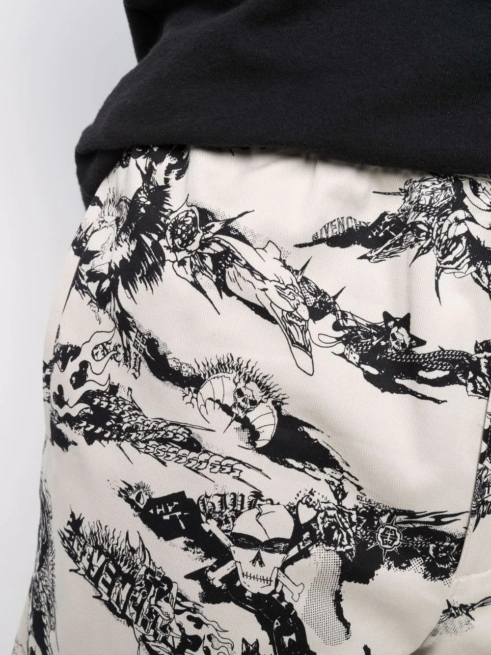 graphic-print track shorts - 5