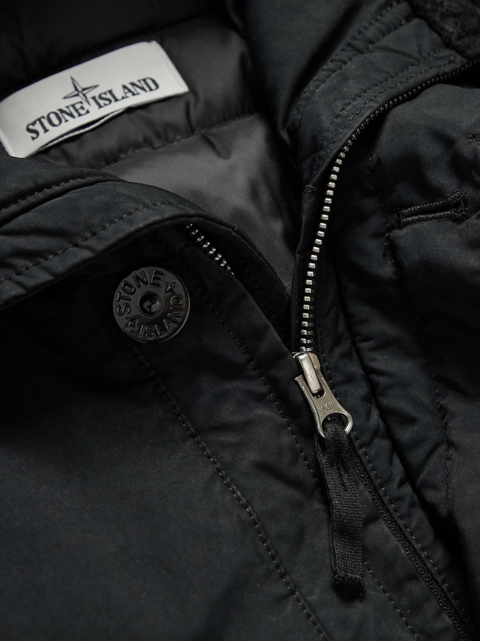 Logo-Appliquéd Shell Hooded Down Jacket - 5