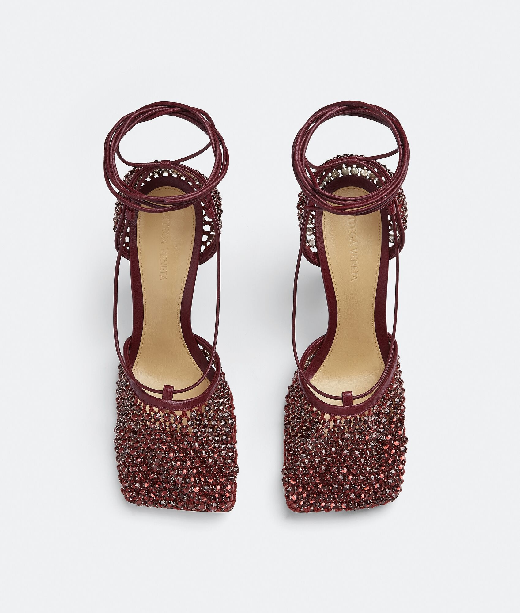 sparkle stretch lace-up sandal - 4