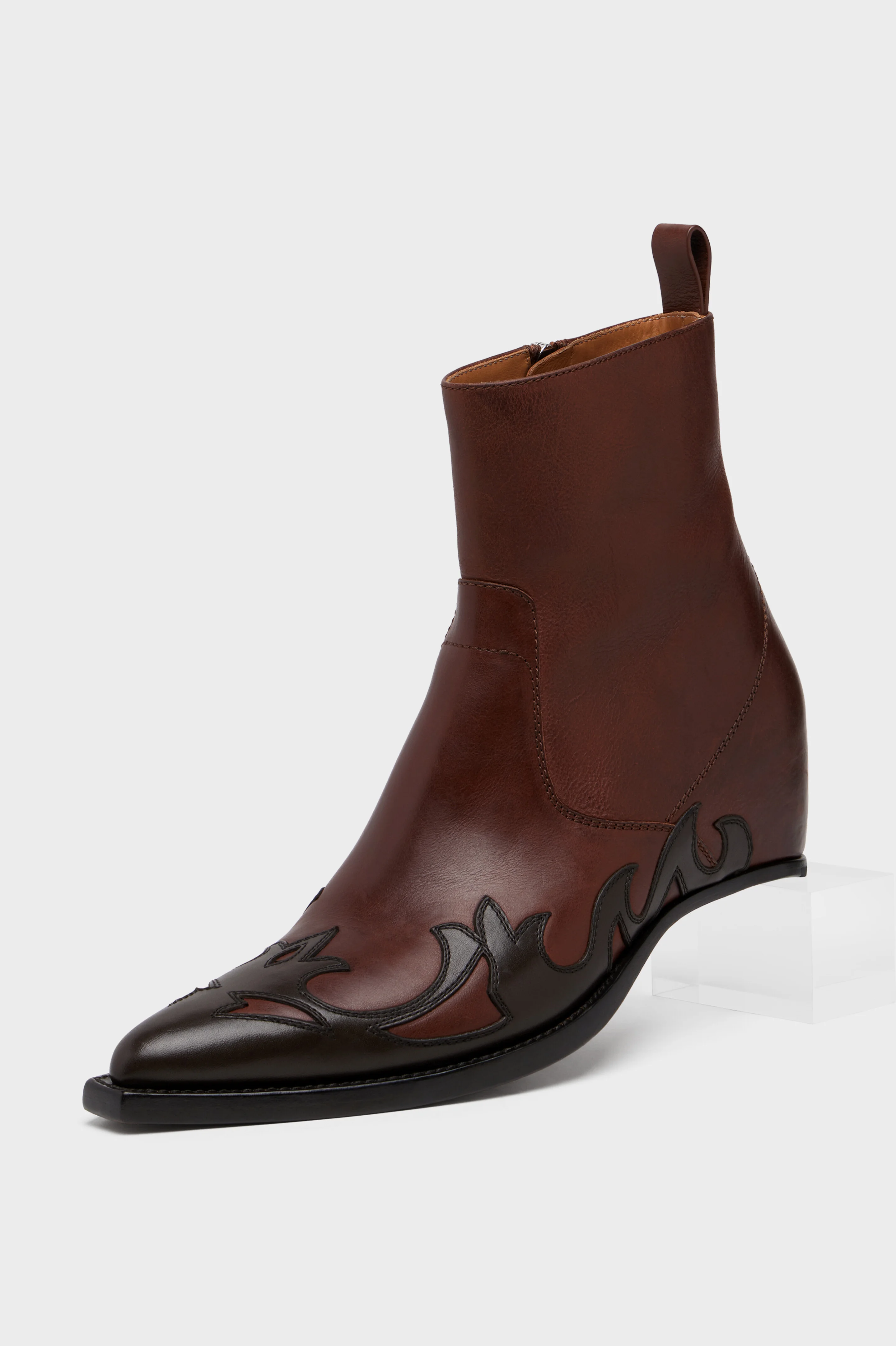 Heel-less Western Flame Boot - 1