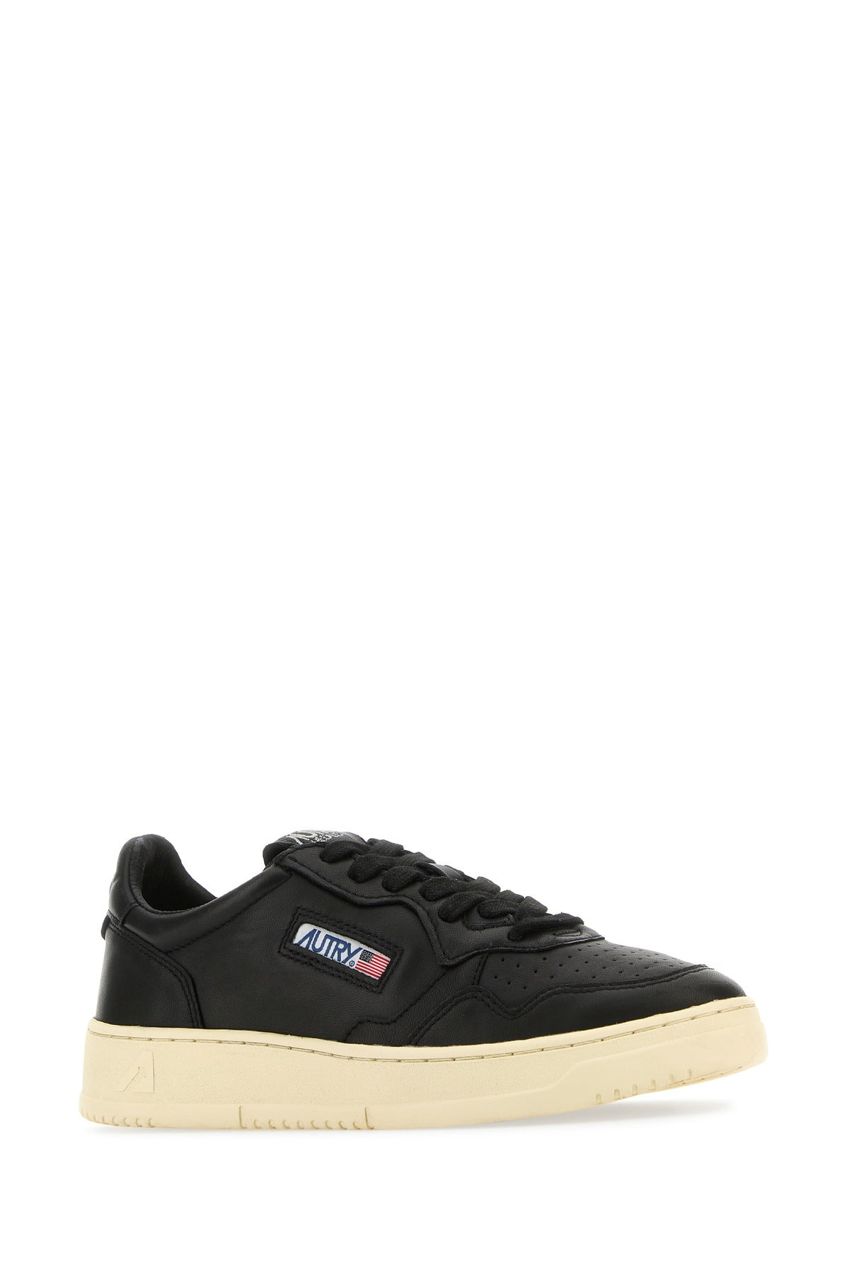 Black leather Medalist sneakers - 2