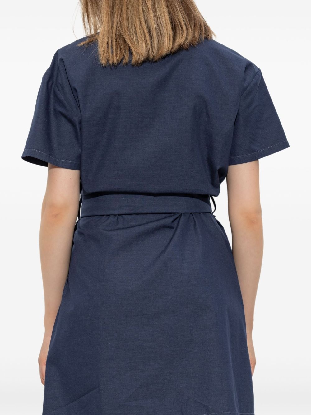 collared belted shirt dress - 4