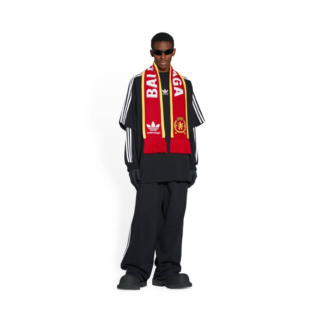 Balenciaga / Adidas Soccer Scarf in Red - 4