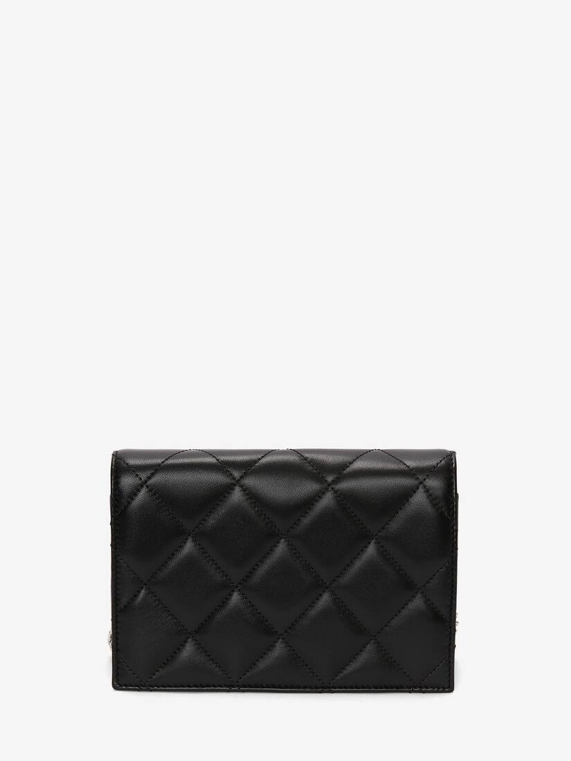 Women's Small Skull Bag in Black/ivory - 3