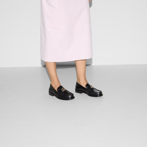 Gucci Double G Leather Loafers - 5