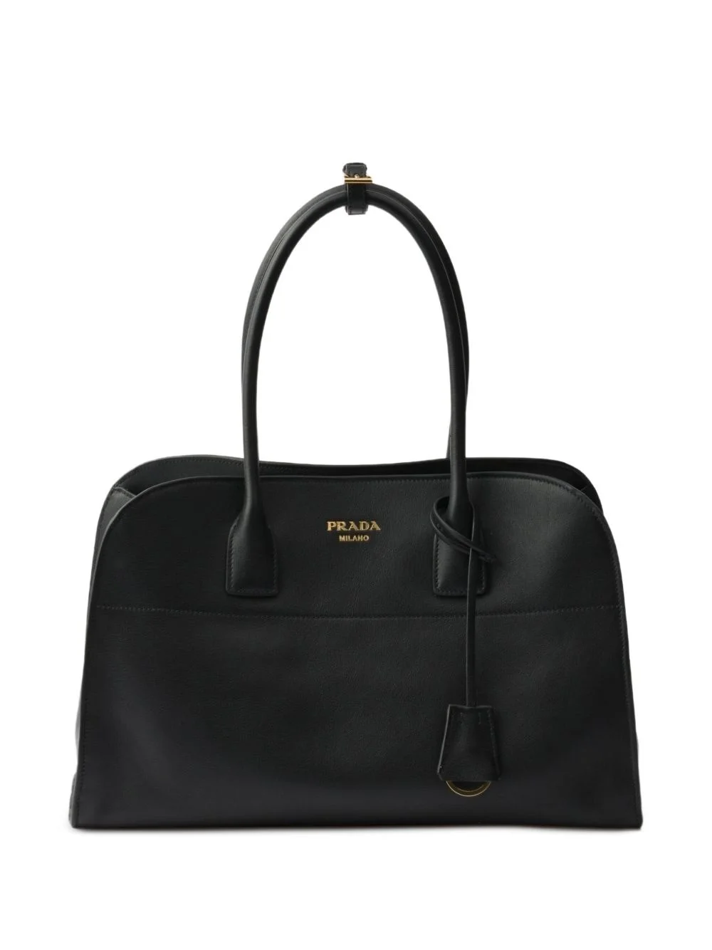 large leather tote bag - 1