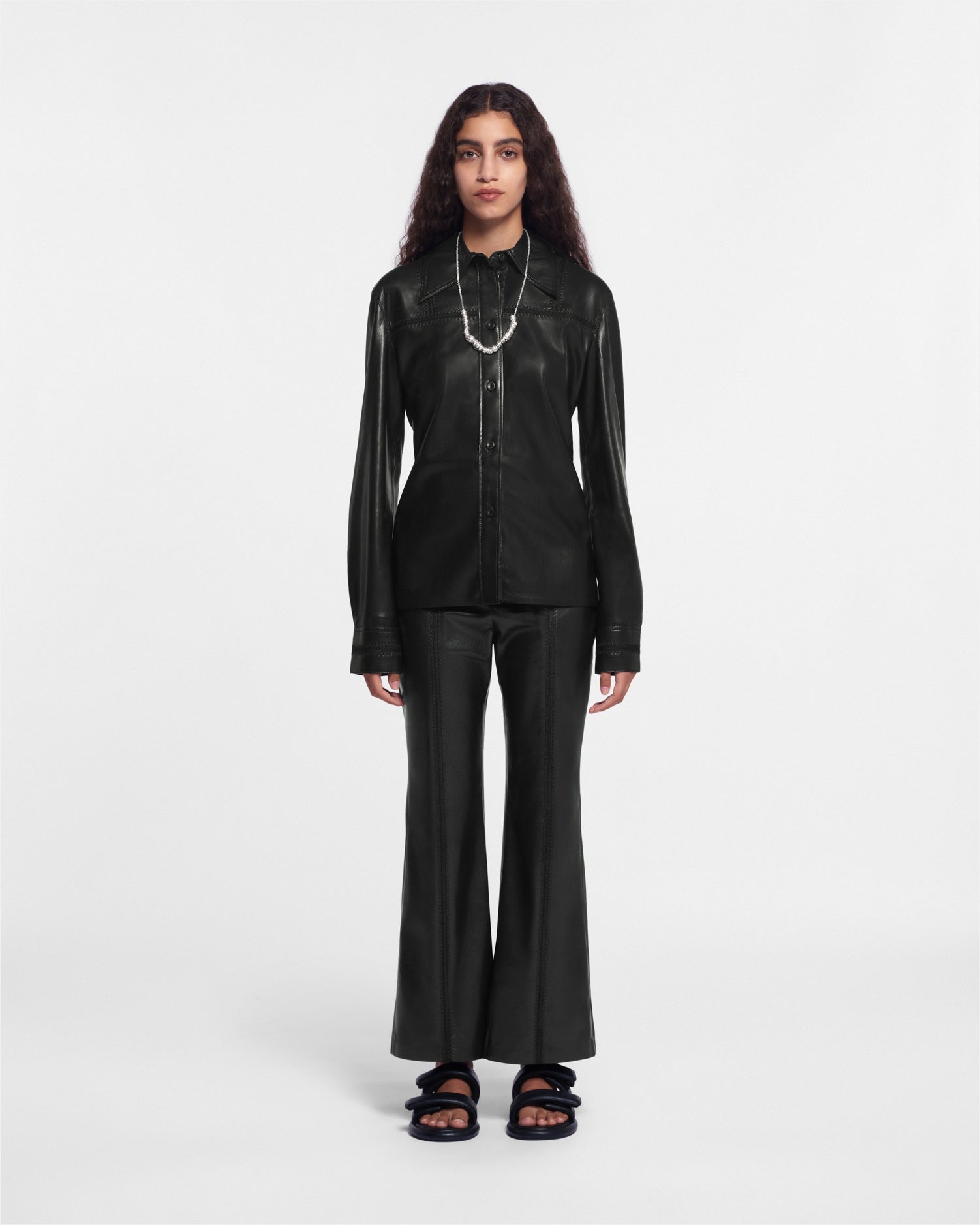 JESCA - OKOBOR™ alt-leather pants - Black - 2