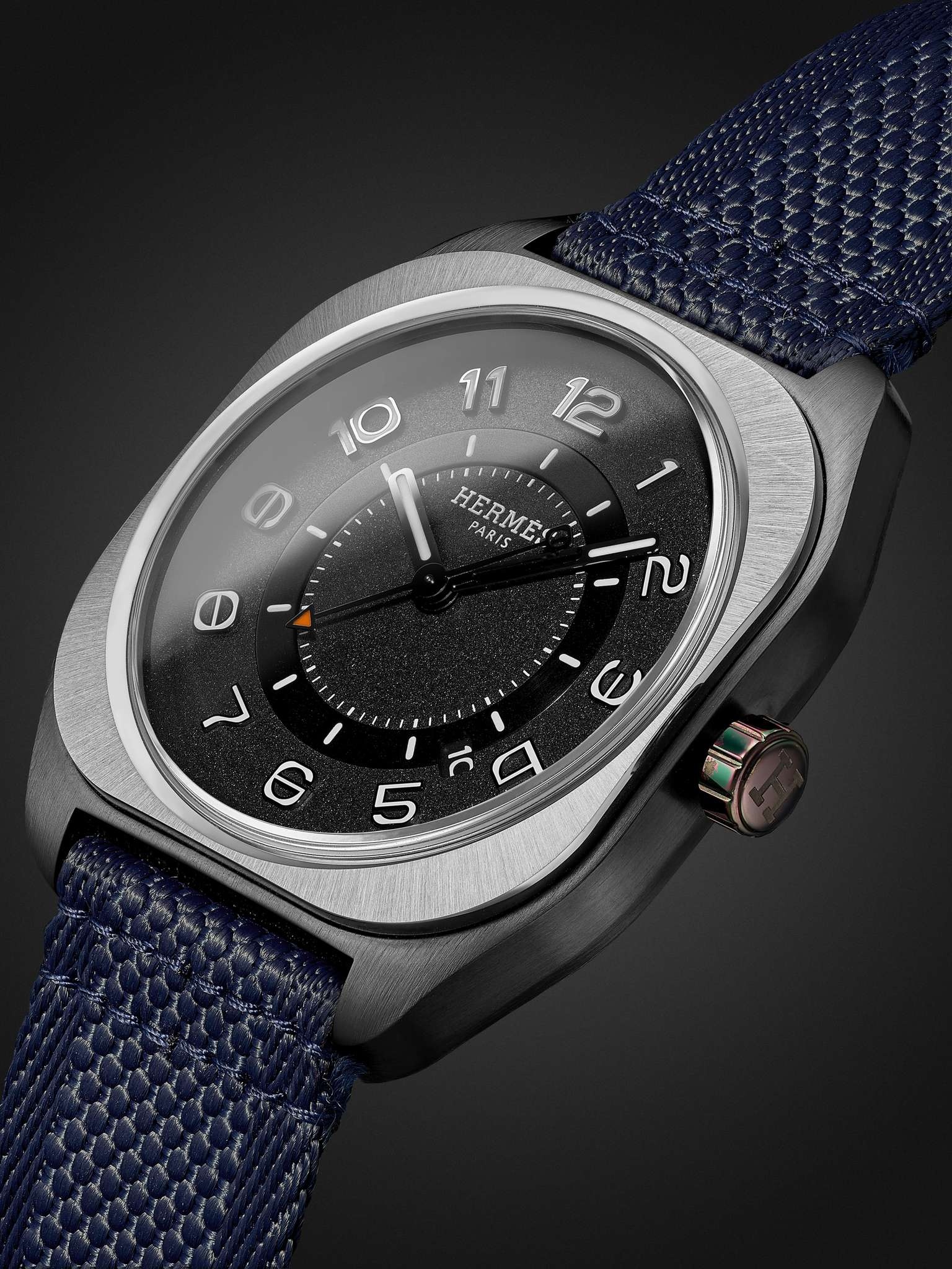 H08 Automatic 39mm Titanium and Canvas Watch, Ref. No. 049432WW00 - 4