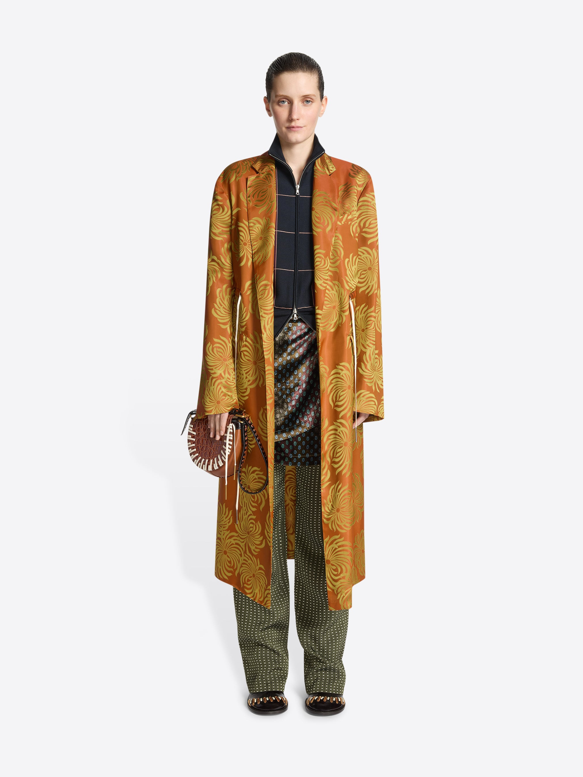 FLUID JACQUARD COAT - 2