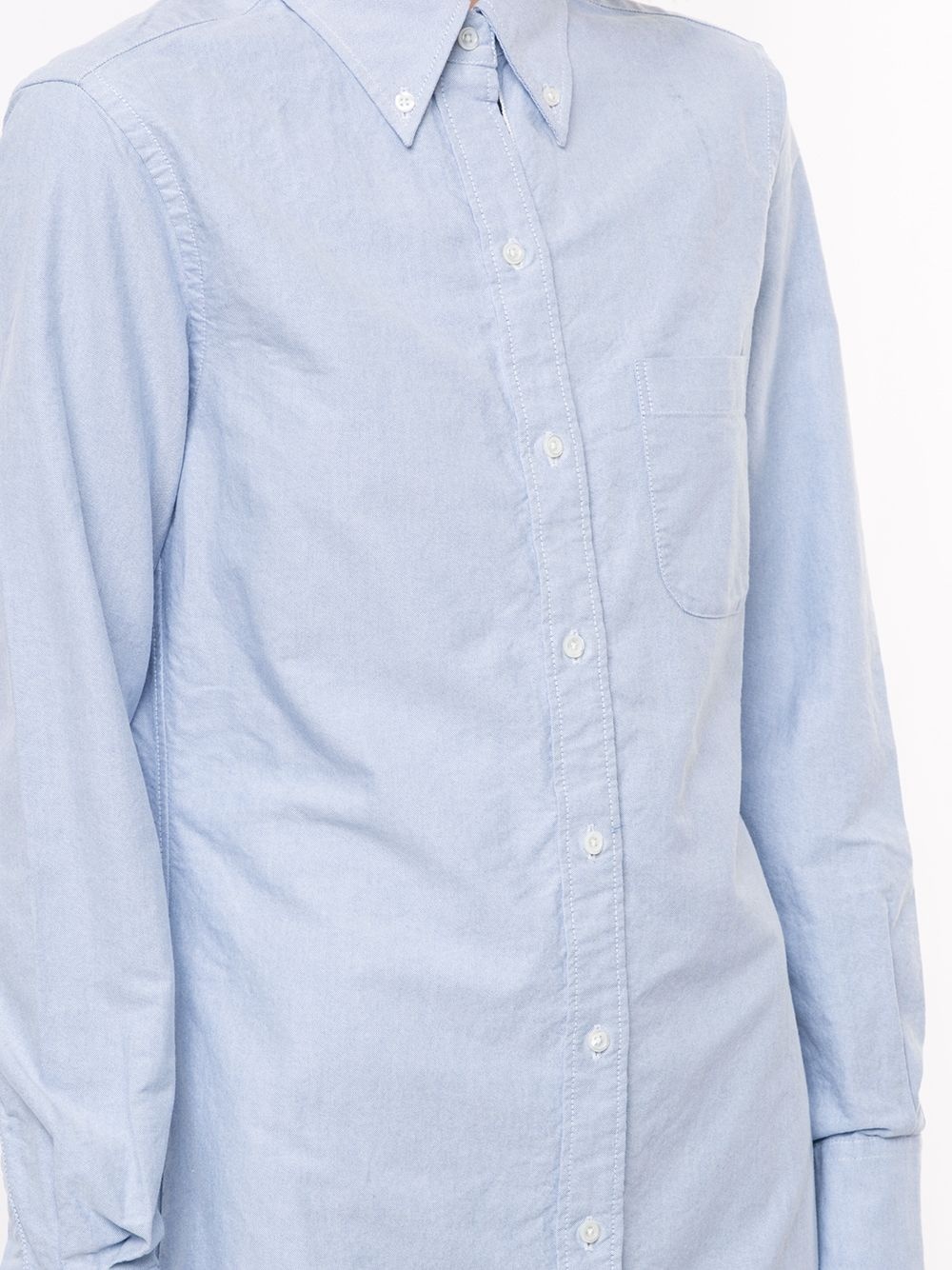 Oxford knee-length shirtdress - 5