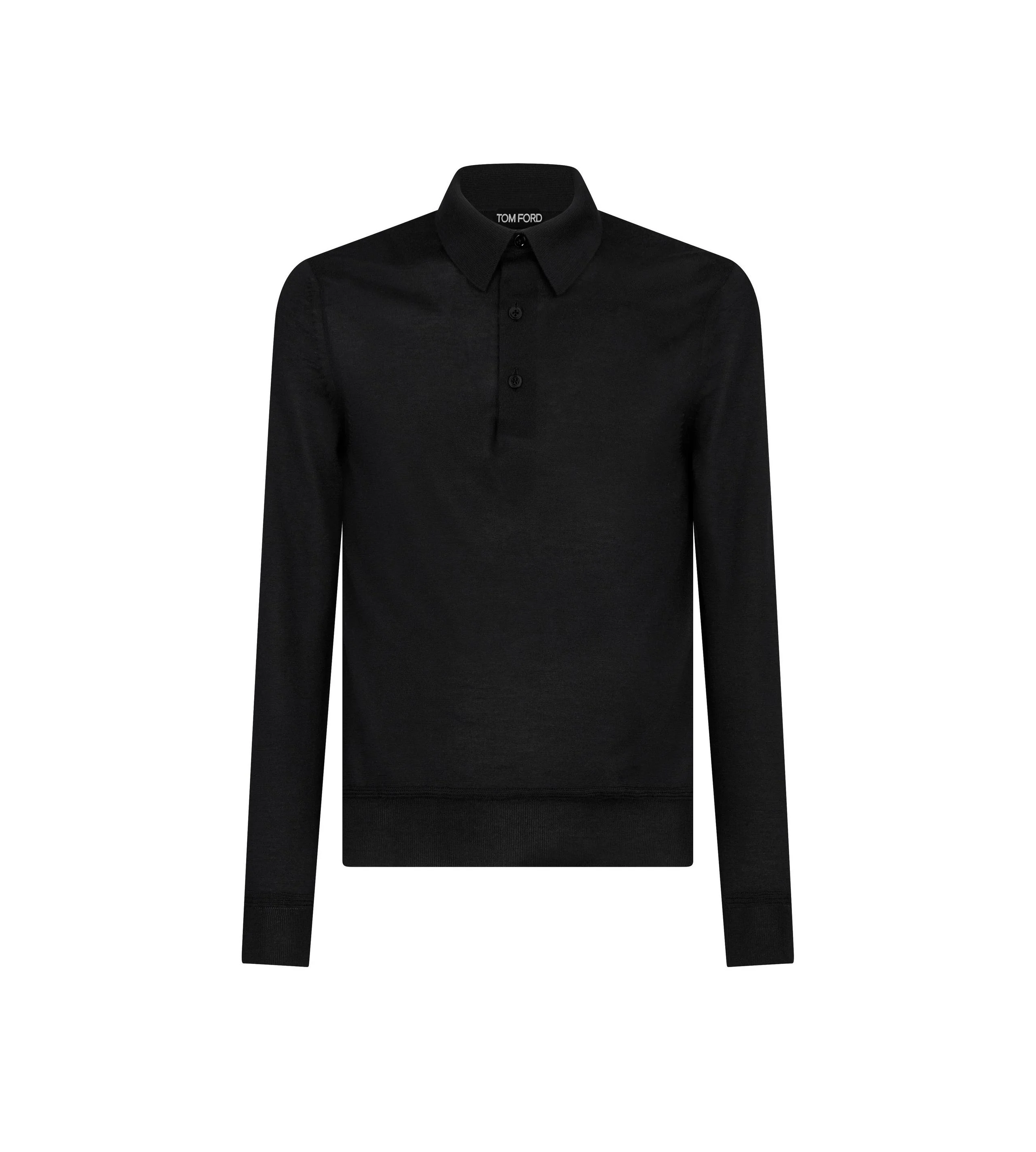 FINE GAUGE CASHMERE 실크 폴로 - 1
