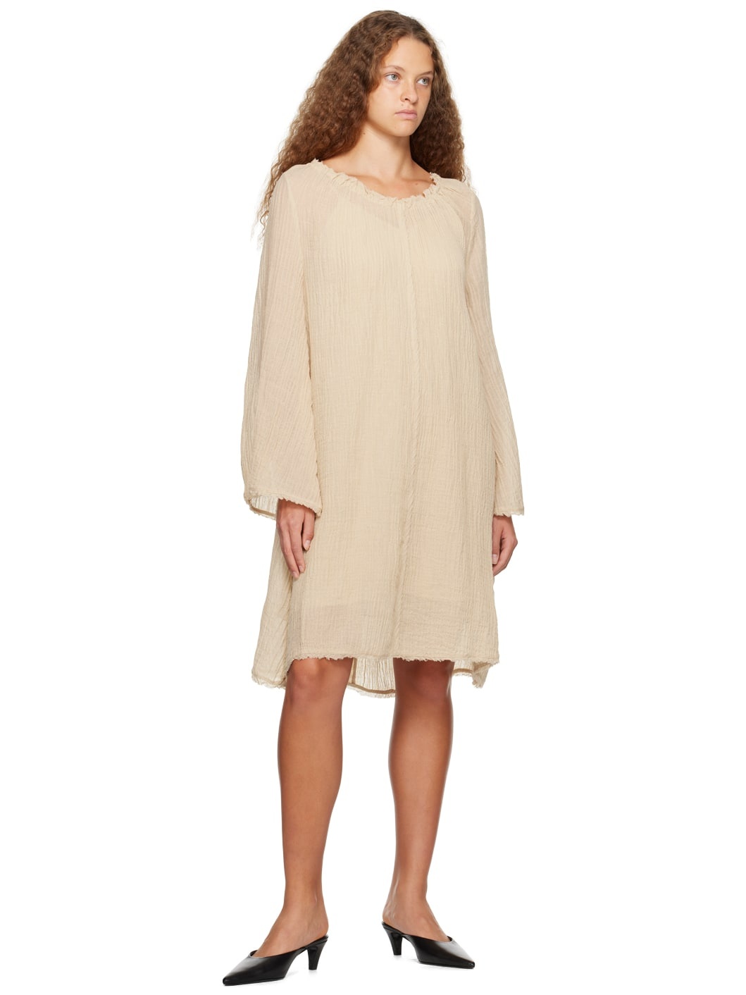 Beige Emoras Midi Dress - 4