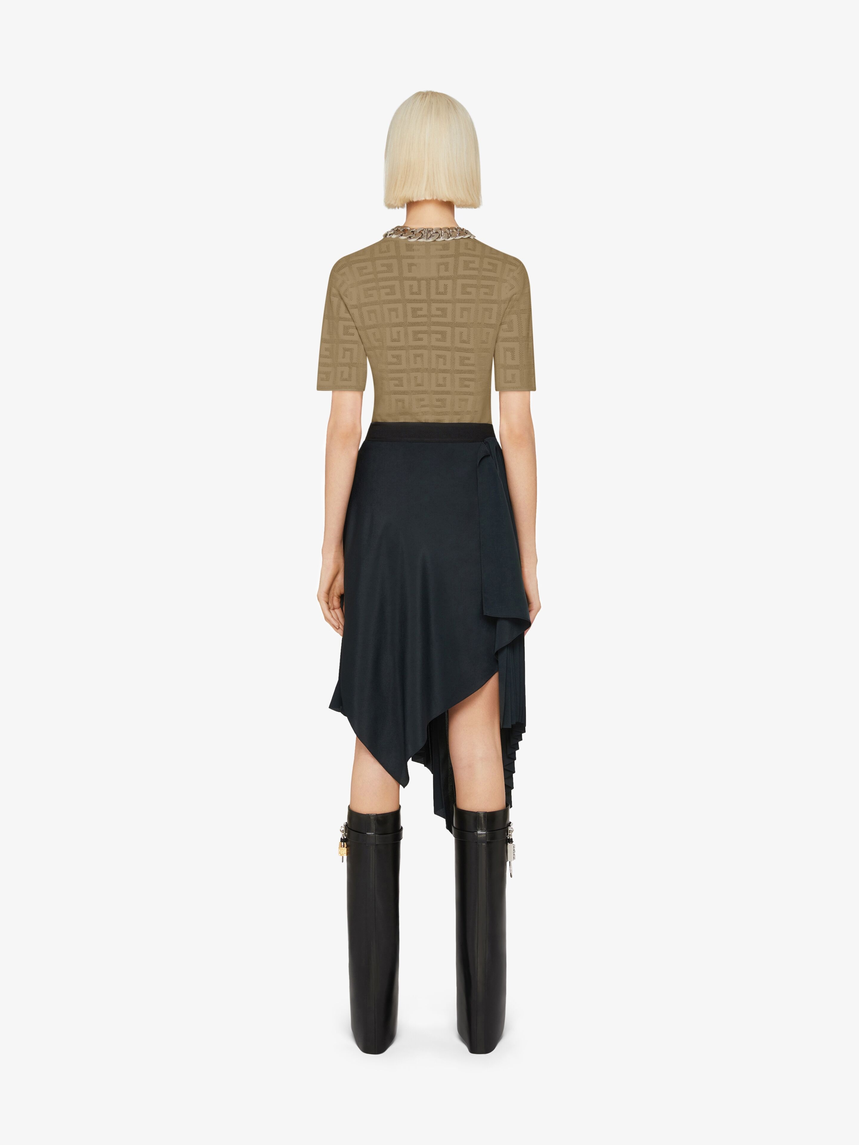 SWEATER IN 4G JACQUARD WITH SHORT SLEEVES - 4