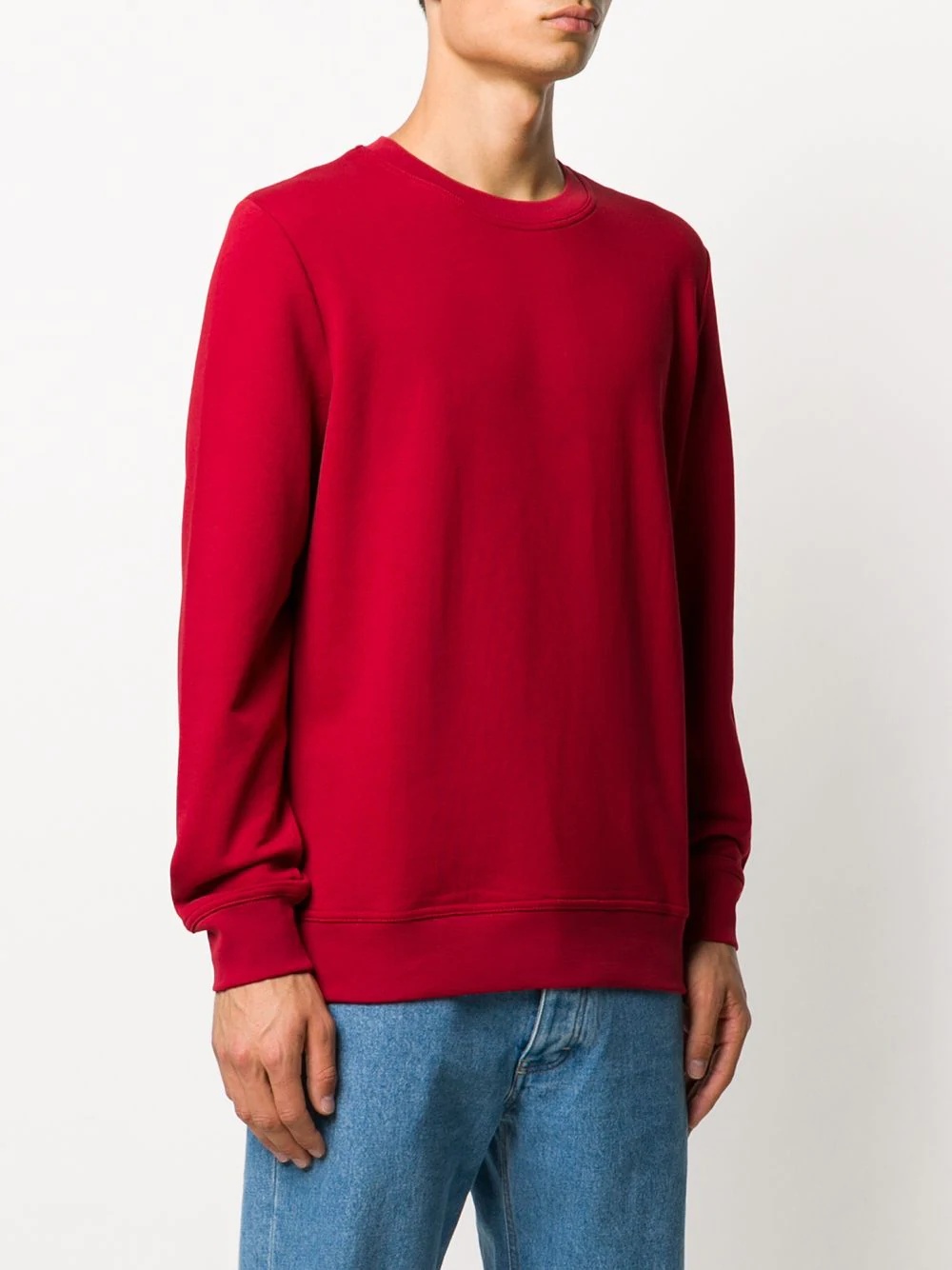 ribbed crew neck jumper - 3