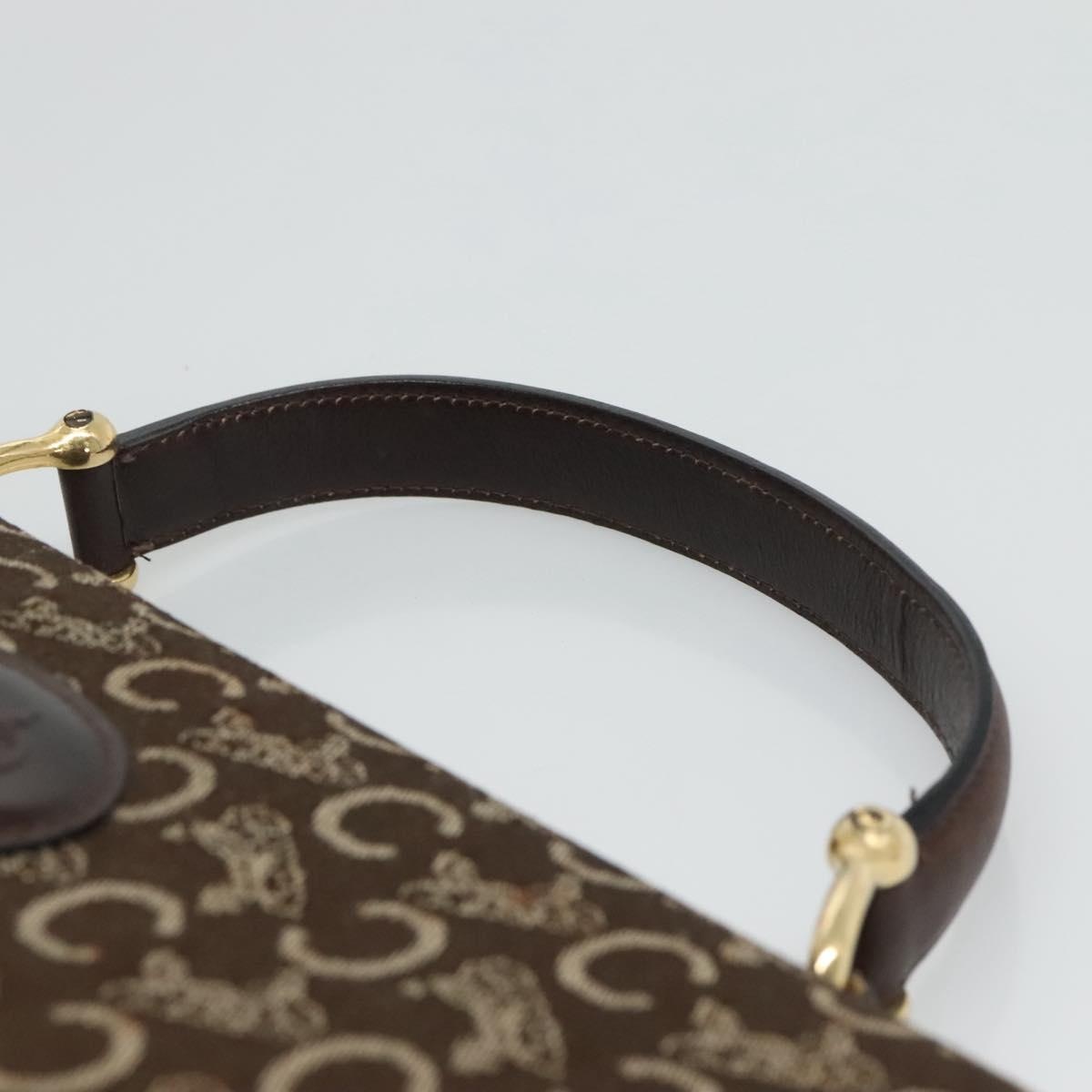 CELINE C Sulky Hand Bag Brown Gold - 8