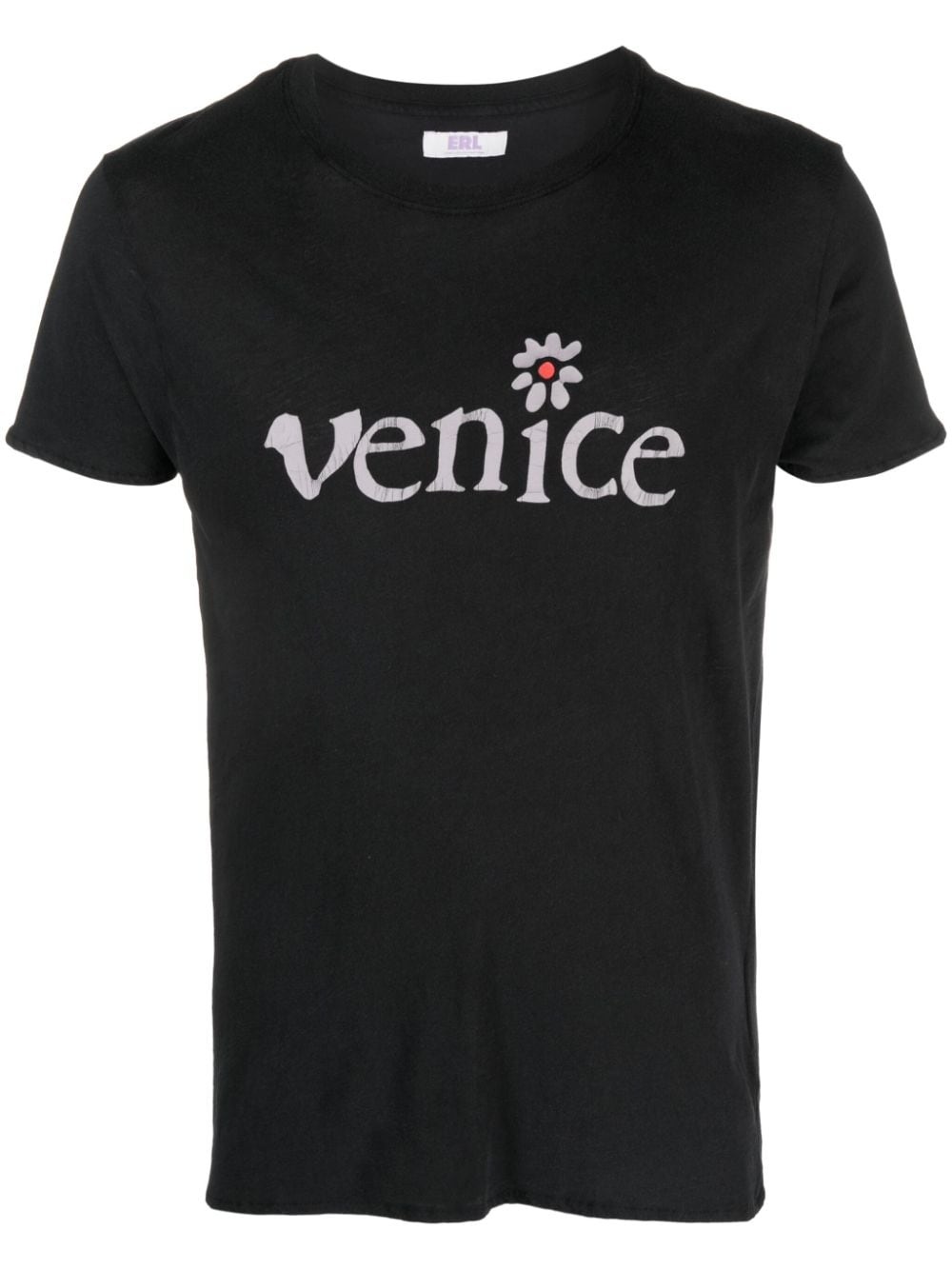 Venice-print cotton T-shirt - 1